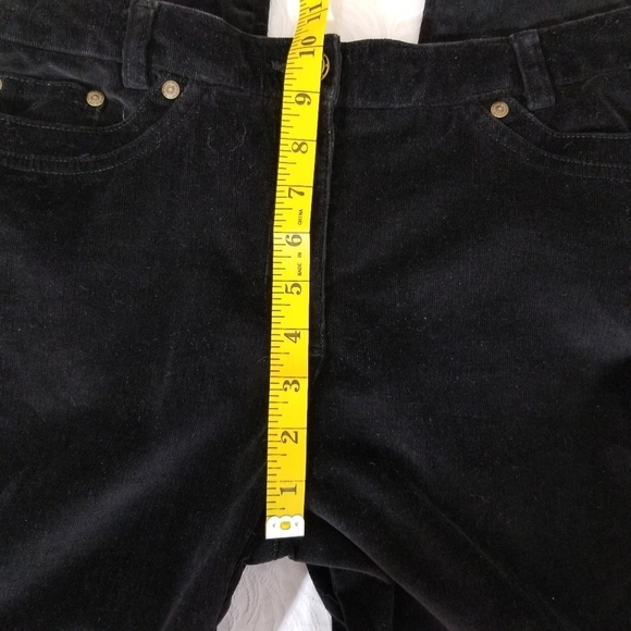 Haggar petite soft corduroy size 10 black pants - Picture 6 of 15